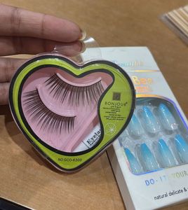 False Eyelashes &amp; Press-On Nails(get free gift
