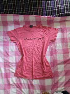 Pink Universal Graphic T-Shirt