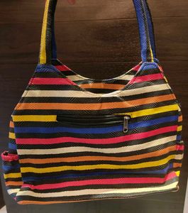 Women's Multicolored Shoulder Bag