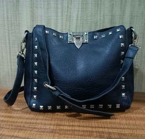 Studded Black Handbag
