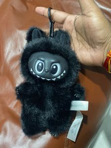 Cute Black Monster Plush Keychain