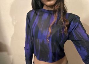 sheer crop top