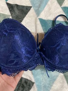 34B Navy Blue Lace Bra