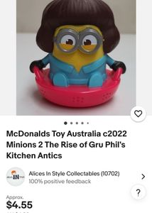 McDonalds Toy Australia c2022 Minions 2 The Rise