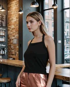 Chic Black Halter Neck Top