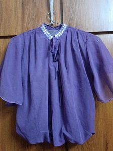 Elegant Purple Blouse