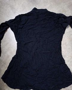 Unique Black Textured Kurta