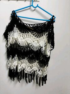 Chic Crochet Fringe Top