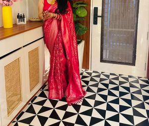 Elegant Pink Kanjeevaram Silk Saree