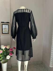 Elegant Black Lace Dress