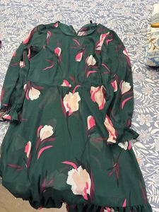 Vero Moda Green Floral Print dress