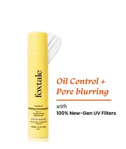 Foxtale Cover Up Mattifying Sunscreen SPF 50 PA+++