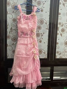 Pink Embellished Ethnic Gown