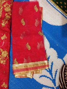 Rose Pink &amp; Gold Embroidered Salwar Kameez