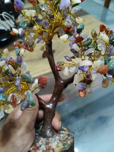 Multi Crystal Natural Stones Bonsai Tree For Decor