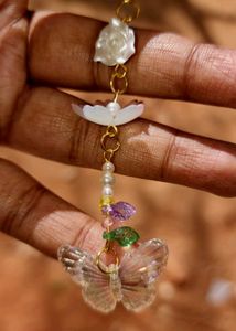 pack of 2 Floral phone Charm Dangle Char