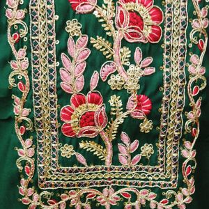 Heavy Embroidery Work Kurti Set