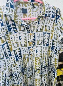 Boho Print Tiered Kurta