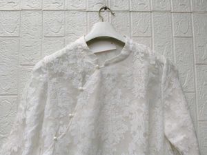 New with tag Elegant White Lace Blouse