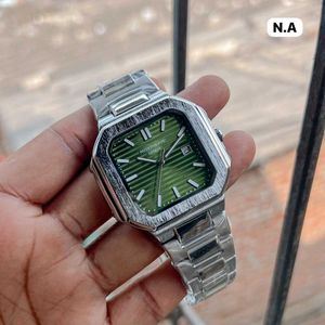 Elegant Patek Philippewristwatch with a sleek rect