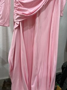 Chic Off-Shoulder Pink Dress