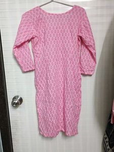 Pink Printed Kurti