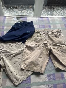 US POLO shorsts ,  LP SHORTS , HRX BLUE NEW TSHIRT