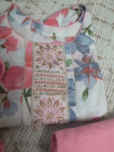 Floral Print Salwar Kameez Set