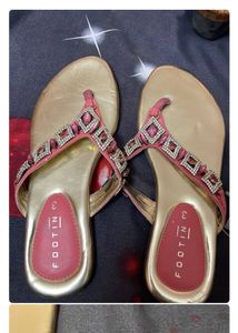 Foot In Branded Party Wear Slipper For Size 3 Wome