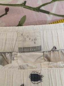 Nicobar white shortswith Fish Print