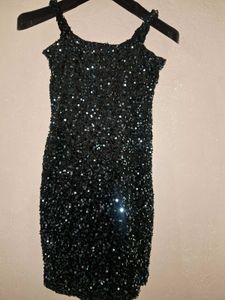 Sparkly Black Mini Dress