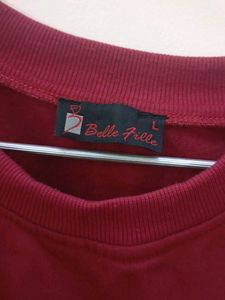 Cozy Maroon Sweatshirt
