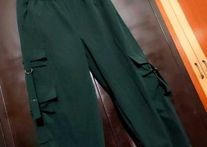 Sea Green Cargo Pant For Girl Or Women 34 Waist
