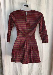 Plaid Wrap romper