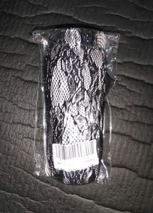 Black lace over-the-knee socks