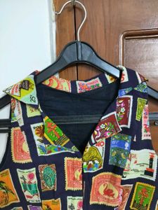 Stamp Print Vest