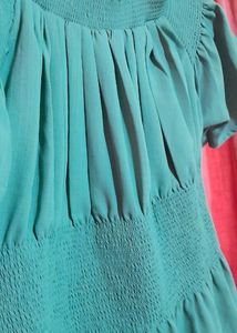 Pista Green Off Shoulder Top