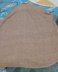 Men's Brown Button-Up Shirt