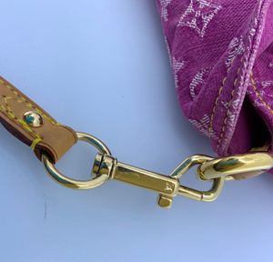 Vintage Pink Louis Vuitton Denim Pleaty