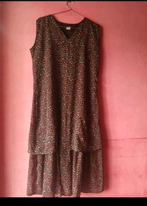 Chic Floral Print Sleeveless Dress