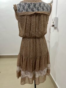 Cute Polka Dot &amp; Lace Dress