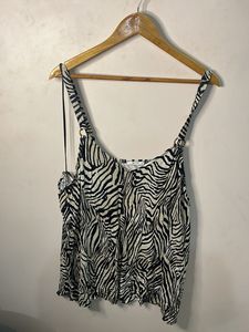 Zebra Print Camisole Top