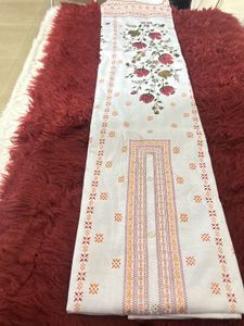 White Embroidered Dress Material