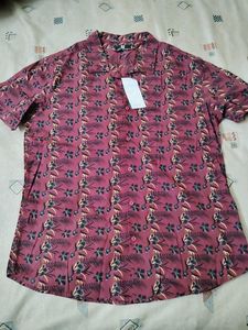Tropical Maroon Half Sleeve Casual Shirt 👔