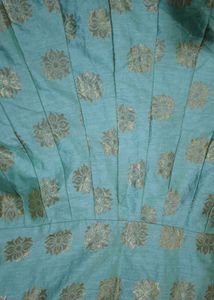 Mint Green Embroidered Anarkali Suit with Dupatta