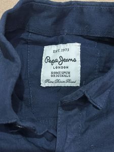 pepe jeans navy blue shirt