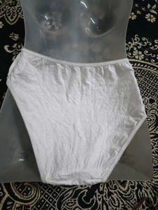 Comfortable White Cotton Briefs