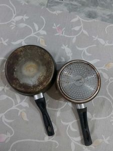 Used Non-Stick Frying &amp; Sauce Pan