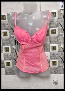 Pink Bustier Corset Top
