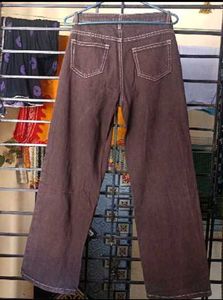 Brown Wide Leg Jeans